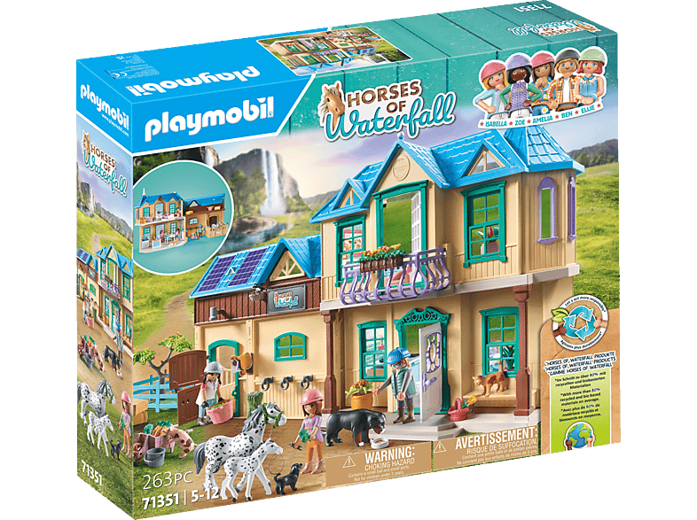 PLAYMOBIL 71351 Waterfall Ranch Spielset, Mehrfarbig von PLAYMOBIL
