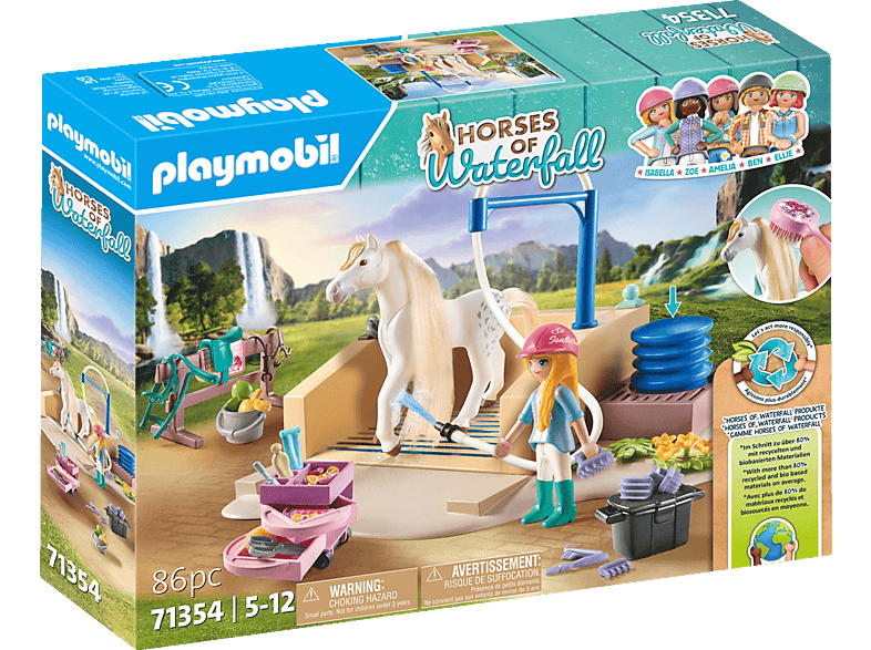 PLAYMOBIL 71354 Isabella & Lioness mit Waschplatz Spielset, Mehrfarbig von PLAYMOBIL
