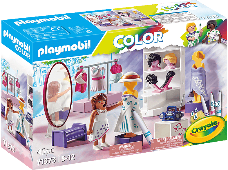 PLAYMOBIL 71373 Color: Fashion Design Set Spielset, Mehrfarbig von PLAYMOBIL