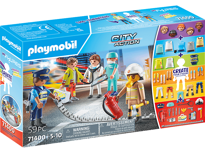 PLAYMOBIL 71400 - My Figures: Rescue Spielset, Mehrfarbig von PLAYMOBIL