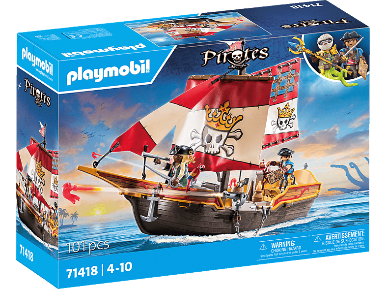 PLAYMOBIL 71418 Piratenschaff Spielset, Mehrfarbig von PLAYMOBIL