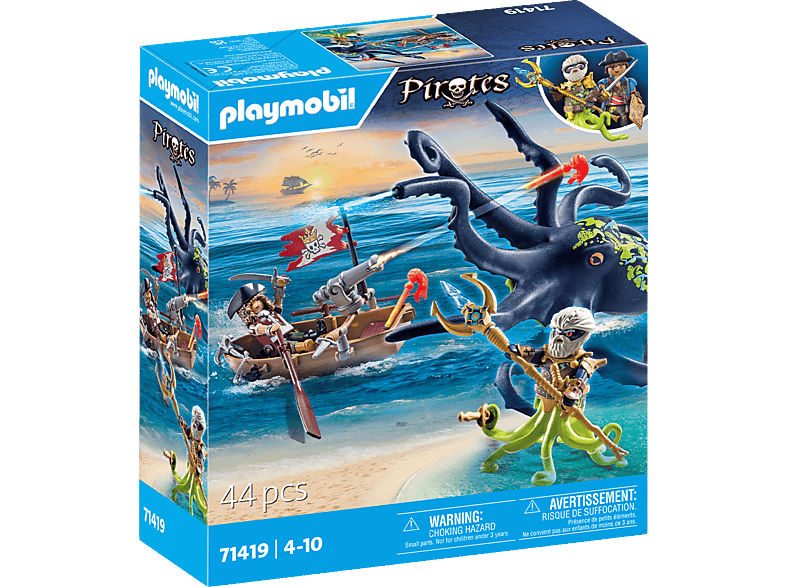 PLAYMOBIL 71419 Kampf gegen den Riesenoktopus Spielset, Mehrfarbig von PLAYMOBIL