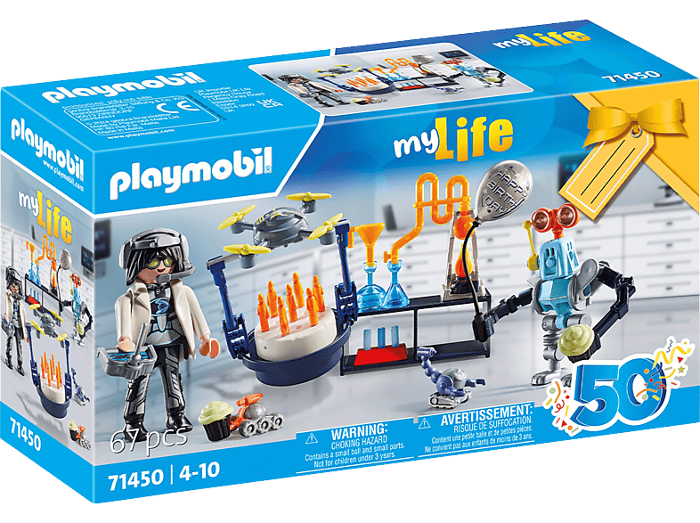 PLAYMOBIL 71450 Forscher mit Robotern Spielset, Mehrfarbig von PLAYMOBIL