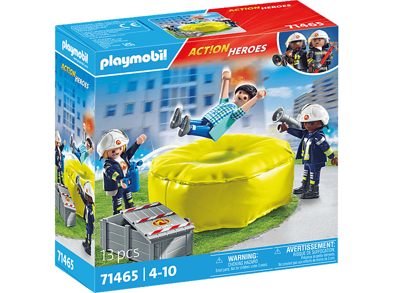 PLAYMOBIL 71465 Feuerwehrleute mit Luftkissen Spielset, Mehrfarbig PLAYMOBIL 71465 Feuerwehrleute mit Luftkissen Spielset, Mehrfarbig von PLAYMOBIL