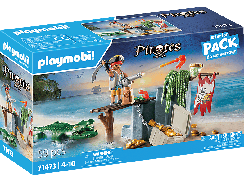 PLAYMOBIL 71473 Pirat mit Alligator Spielset, Mehrfarbig PLAYMOBIL 71473 Pirat mit Alligator Spielset, Mehrfarbig von PLAYMOBIL