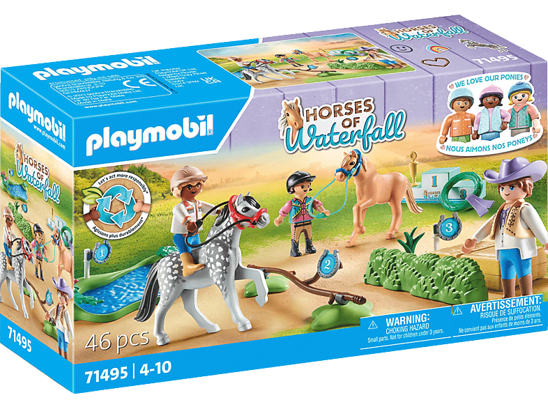 PLAYMOBIL 71495 Ponyturnier Spielset, Mehrfarbig von PLAYMOBIL