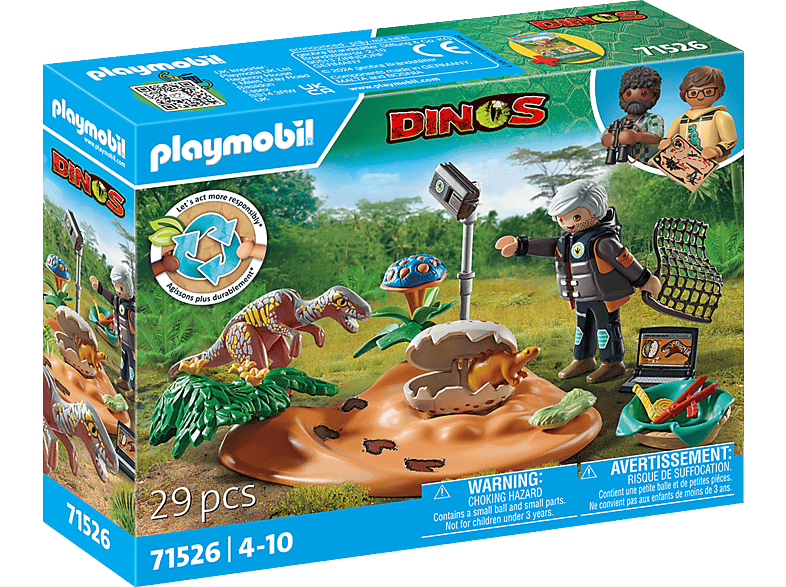 PLAYMOBIL 71526 Stegosaurus-Nest mit Eierdieb Spielset, Mehrfarbig von PLAYMOBIL