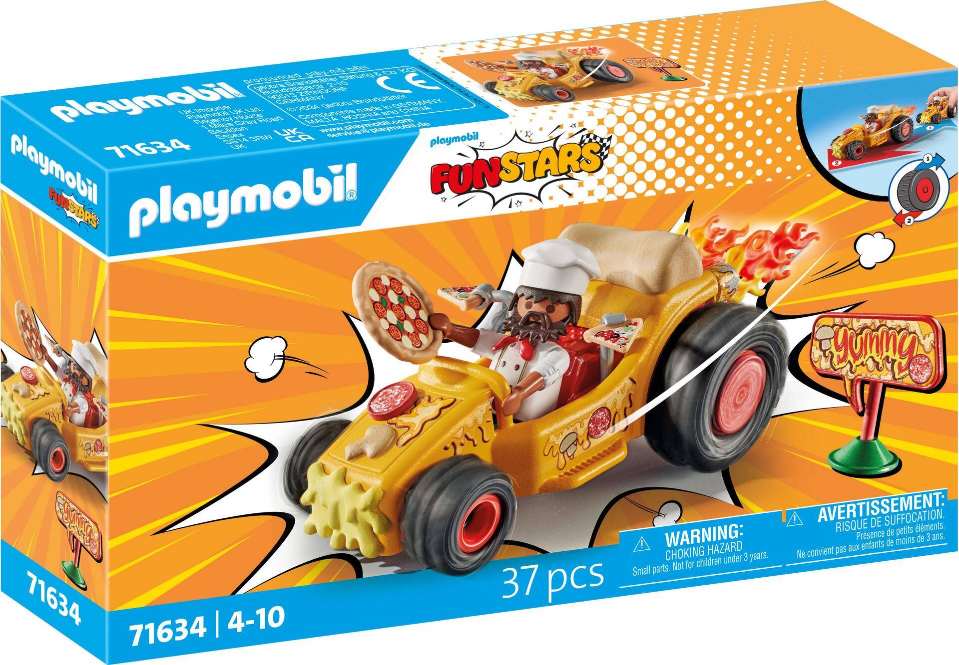 Playmobil Rasende Pizza - Fahrzeug - 3 Jahr(e) - Mehrfarbig - Kunststoff (71634) von PLAYMOBIL