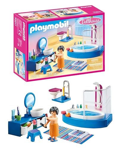 PLAYMOBIL Dollhouse 70211 Badezimmer, Ab 4 Jahren PLAYMOBIL Dollhouse 70211 Badezimmer, Ab 4 Jahren von PLAYMOBIL