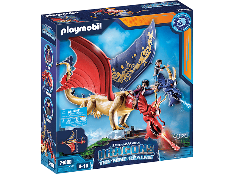 PLAYMOBIL Dragons: The Nine Realms - Wu & Wei mit Jun Spielset, Mehrfarbig von PLAYMOBIL