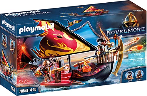 PLAYMOBIL Novelmore Burnham Raiders Feuerschiff 70641, Multi Kleuren, One Size von PLAYMOBIL