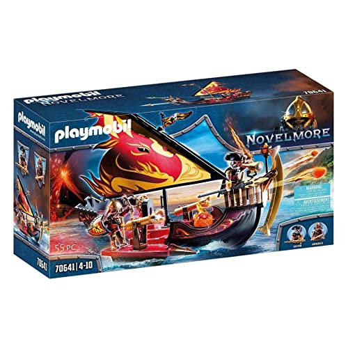 PLAYMOBIL Novelmore Burnham Raiders Feuerschiff 70641, Multi Kleuren, One Size von PLAYMOBIL