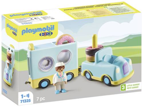 Playmobil® 123 Verrückter Donut Truck mit Stapel- und Sortierfunktion 71325 von PLAYMOBIL