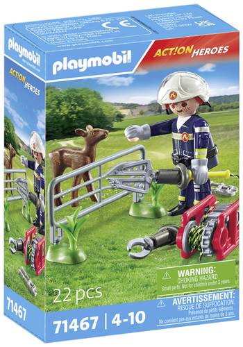 Playmobil® ACT!ON HEROES Feuerwehr-Tierrettung 71467 von PLAYMOBIL