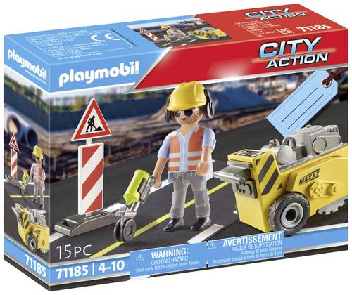 Playmobil® City Action Bauarbeiter mit Kantenfräser 71185 von PLAYMOBIL