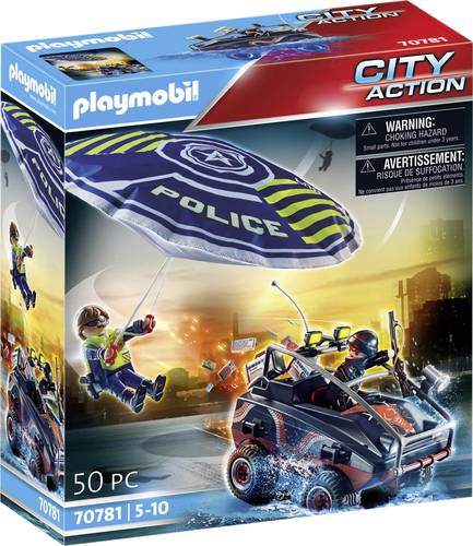 Playmobil® City Action Polizei-Fallschirm: Verfolgung des Amphibien-Fahrzeugs 70781 von PLAYMOBIL