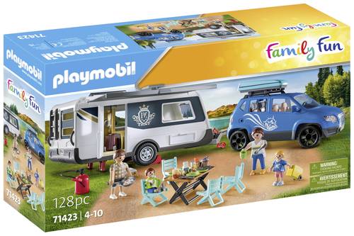 Playmobil® Family Fun Wohnwagen mit Auto 71423 von PLAYMOBIL