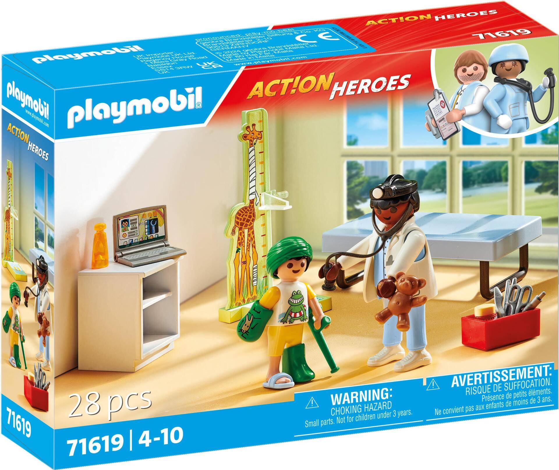 Playmobil Action Kinderarzt mit Teddybär - Aktion/Abenteuer - 3 Jahr(e) - Mehrfarbig - Kunststoff (71619) von PLAYMOBIL