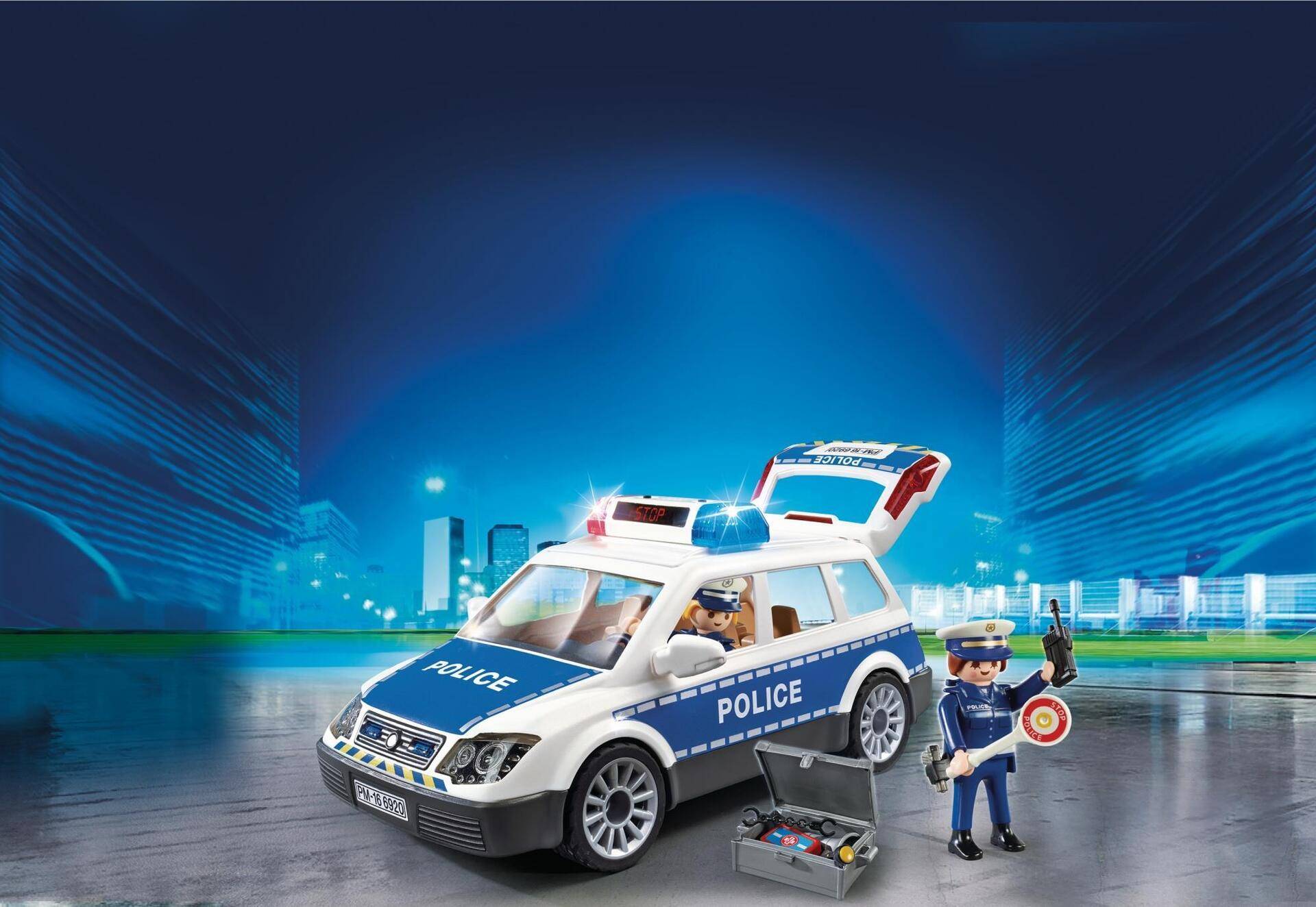 Playmobil Squad Car with Lights and Sound - Aktion/Abenteuer - Junge/Mädchen - 4 Jahr(e) - AAA - Mehrfarbig - Kunststoff (6920) von PLAYMOBIL
