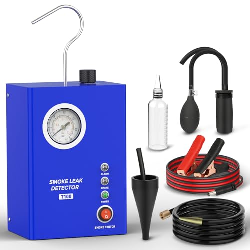 PLAYOCCAR 12V Kfz Nebelmaschine Rauchmaschine Lecksuchgerat T100 EVAP Eingebaute Luftpumpe - für Auto/Motorrad/LKW/SUV/Schnellboot Auto-Kraftstoff-Leck-Detektoren PLAYOCCAR 12V Kfz Nebelmaschine Rauchmaschine Lecksuchgerat T100 EVAP Eingebaute Luftpumpe - für Auto/Motorrad/LKW/SUV/Schnellboot Auto-Kraftstoff-Leck-Detektoren von PLAYOCCAR