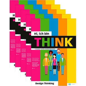 PLAYROOM Flipchart-Arbeitsblöcke Think Flip DE 65,0 x 97,0 cm, 14 Blatt (80 g/qm), 5 Blöcke von PLAYROOM