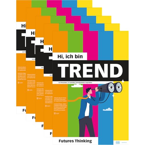 PLAYROOM TREND FLIP Papierblock-Set – 5-teilig für Future Thinking Workshops – deutschsprachig von PLAYROOM