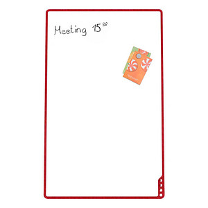 PLAYROOM mobiles Whiteboard Playboard 75,0 x 118,0 cm rot emaillierter Stahl von PLAYROOM