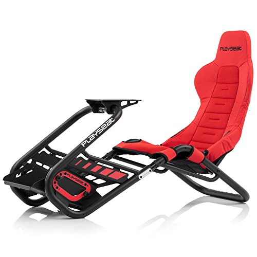 PLAYSEAT Trophy SIM Racing Cockpit | Hochleistungs Gaming Rennsitz | Unterstützt Direct Drive | Mit Allen gängigen Lenkrädern und Pedalen kompatibel | Für PC und Konsole geeignet | Rote Edition von PLAYSEAT