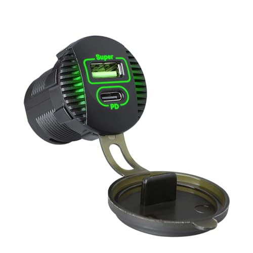 Doppelausgang 36W USB Typ C Autos Ladungen Mit LED Licht Und Sicherheitsfunktionen Schnellladeadapter Für Fahrzeugboote Doppelausgang 36W USB Typ C Autos Ladungen Mit LED Licht Und Sicherheitsfunktionen Schnellladeadapter Für Fahrzeugboote von PLCPDM