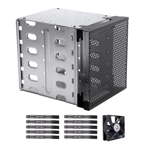 PLCPDM 5 25-Zoll 3 5-Rack Edelstahl Hartkäfig Computerkäfig Hartschalen Rack Lüfterplatz von PLCPDM