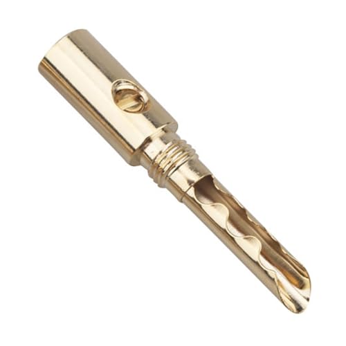 PLCPDM Gold Plattierte Metall Musical Sound Lautsprecher Kabel Bananenstopfen Lötleitungsstecker HiFi 5mm Drahtlochstiftadapter PLCPDM Gold Plattierte Metall Musical Sound Lautsprecher Kabel Bananenstopfen Lötleitungsstecker HiFi 5mm Drahtlochstiftadapter von PLCPDM