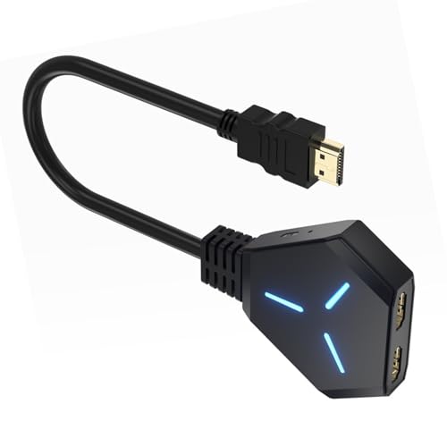 PLCPDM HDTV Splitter 1 Bis 2 Für Doppelbildschirme 4K@30Hz 1080p Für Computer TVS Projektoren Gaming Systeme Geeignet von PLCPDM