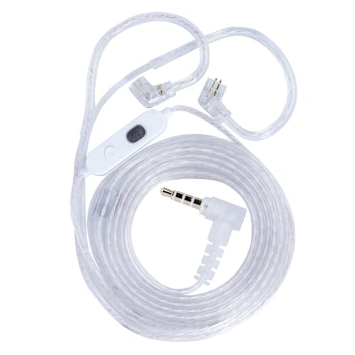 PLCPDM KZM2 Kabel für zwei Mikrofone, versilbert, 3,5 mm, für Musik und Gaming von PLCPDM