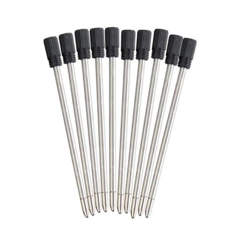 PLCPDM Kugelschreiber, 10 Stück Kugelschreiberminen für Multifunktionsstift, Metallminen für Drehkugelschreiber, Kristallstift-Minen von PLCPDM