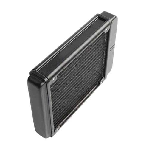 PLCPDM SRL120F10 18-Rohr Aluminium PC Wasserkühlungskühler Für CPU LED Kühlkörper Kühler Aluminium Wärmetauscher von PLCPDM