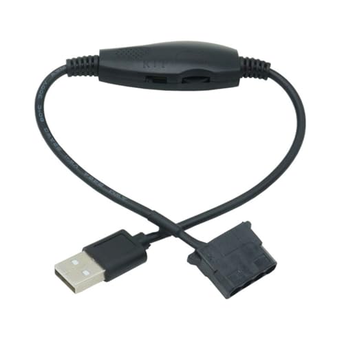 PLCPDM USB-auf-4-polig, 5 V auf 12 V, USB-Netzadapter, Konverter-Kabel mit Schaltern, Lüfter-Splitter-Kabel PLCPDM USB-auf-4-polig, 5 V auf 12 V, USB-Netzadapter, Konverter-Kabel mit Schaltern, Lüfter-Splitter-Kabel von PLCPDM