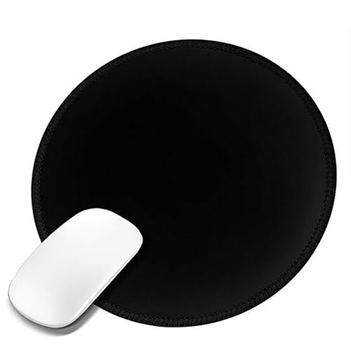 Rundes Pad mit rutschfester Gummiunterseite für Büro und Zuhause, leicht zu reinigen und zu tragen, Schwarz Rundes Pad mit rutschfester Gummiunterseite für Büro und Zuhause, leicht zu reinigen und zu tragen, Schwarz von PLCPDM