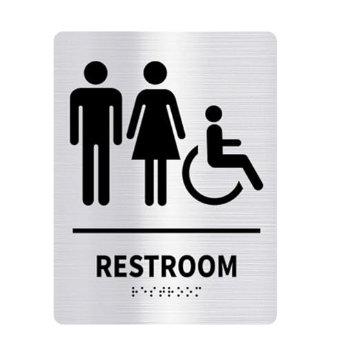 Toilettenschilder Männer Und Frauen Badezimmerschilder WCS Öffentliches Toilettenführer Hotel Links Und Rechts Acryl Toiletten Eingabeaufforderung von PLCPDM