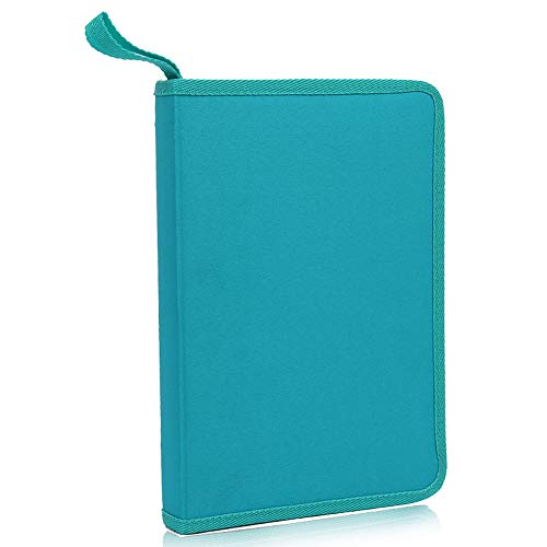 PLECUPE Federmäppchen, 72 Slots Multifunktions Federmäppchen Super große Kapazität Bleistift-Beutel Studenten Farbige Bleistifte Halter Case mit Reißverschluss Schule Bürobedarf, Blau von PLECUPE