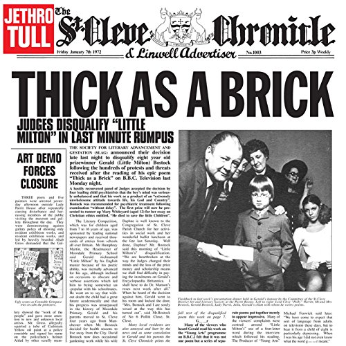 Thick As a Brick [Vinyl LP] von PLG UK CATALOG