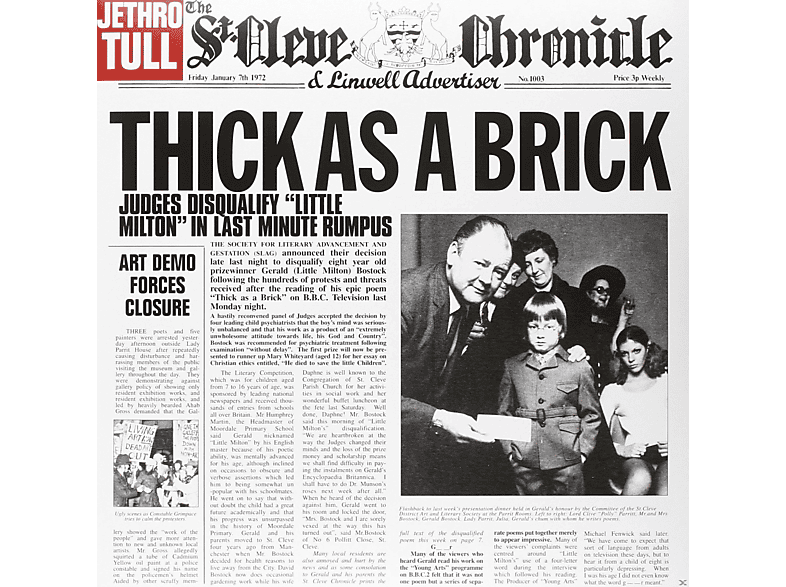 Jethro Tull - Thick As A Brick (Vinyl) von PLG UK