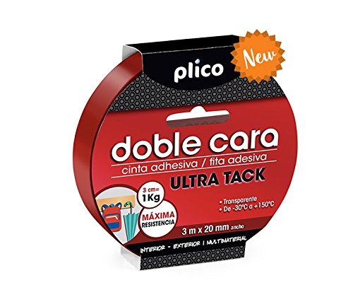 PLICO Doppelseitiges Ultra Tack transparentes Klebeband PLICO Doppelseitiges Ultra Tack transparentes Klebeband von PLICO