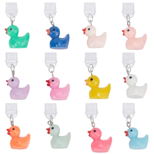 PLIGREAT12 Stück Niedlicher Entencharm Staubstecker Kompatibel mit Typ C/USB C Ladeanschluss Anti-Staubstecker Telefonanschluss Staubdicht für Typ C Ladeanschluss Stecker Telefon Charm Zubehör PLIGREAT12 Stück Niedlicher Entencharm Staubstecker Kompatibel mit Typ C/USB C Ladeanschluss Anti-Staubstecker Telefonanschluss Staubdicht für Typ C Ladeanschluss Stecker Telefon Charm Zubehör von PLIGREAT