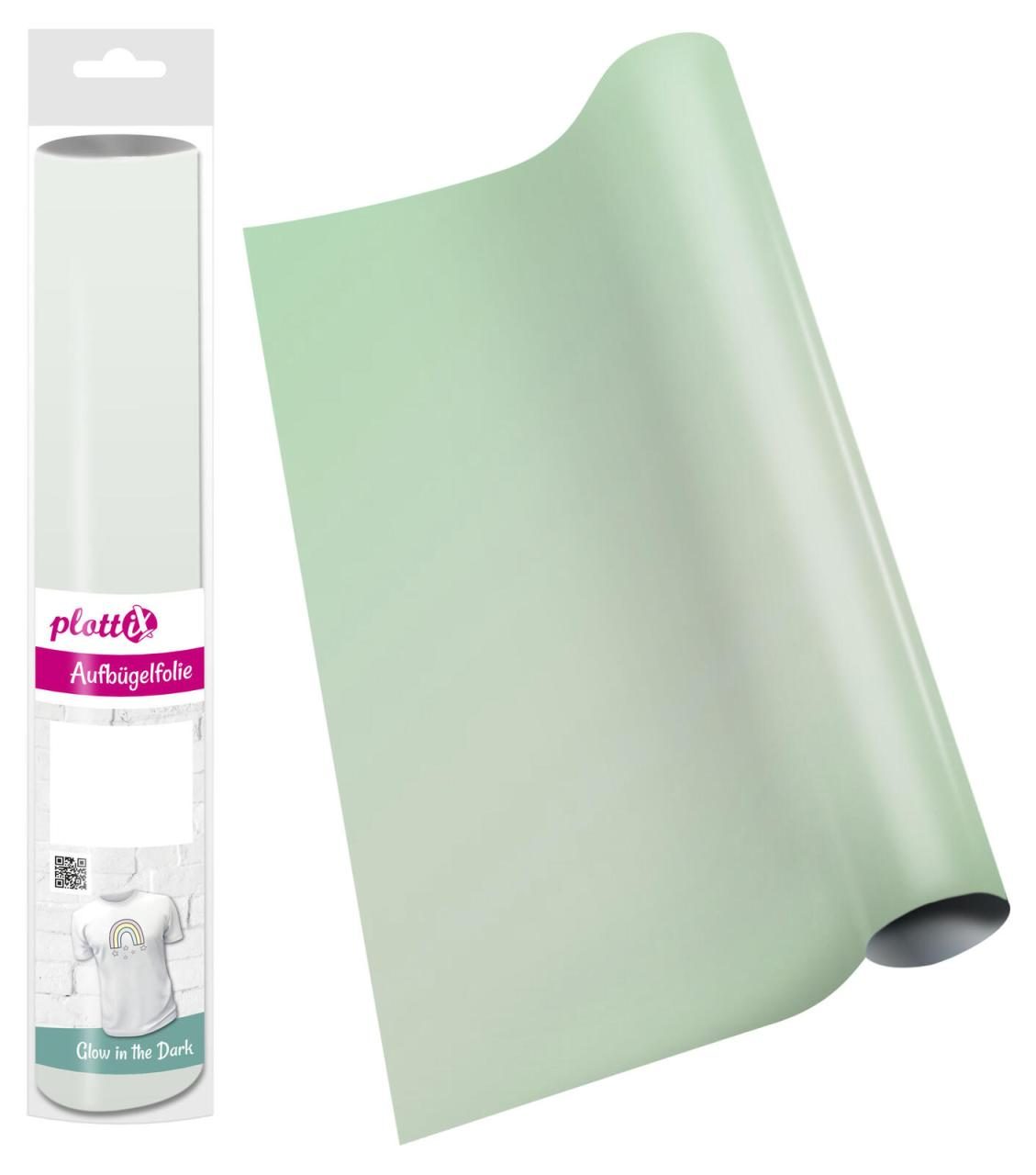 plottiX Aufbügelfolie pl. Folie Pr.Flex 32x50 GITD 32 cm x 50 cm Glow in the ... von PLOTTIX