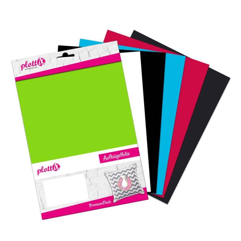 plottiX PremiumFlock Bundle 1 - 6 Stück (20 cm x 30 cm) von PLOTTIX