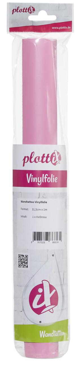 plottiX Wandtattoo-Folie plottix Wandtatto hellrosa 31.5 cm x 1 m hellrosa von PLOTTIX