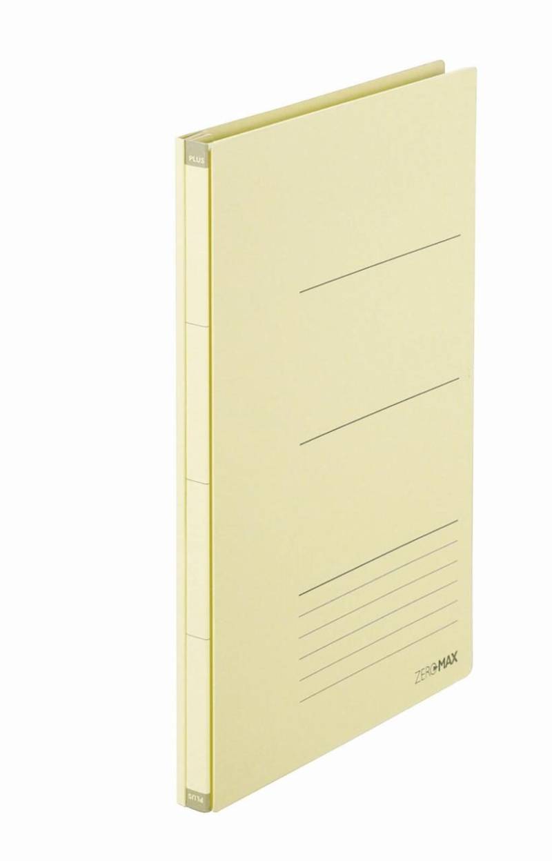 PLUS JAPAN Zero Max Ordner beige Karton 1-10 cm DIN A4 von PLUS JAPAN