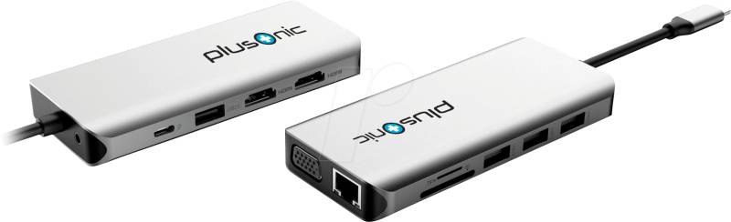 PLUSONIC 187493 - Dockingstation, USB 3.0 USB-C von PLUSONIC