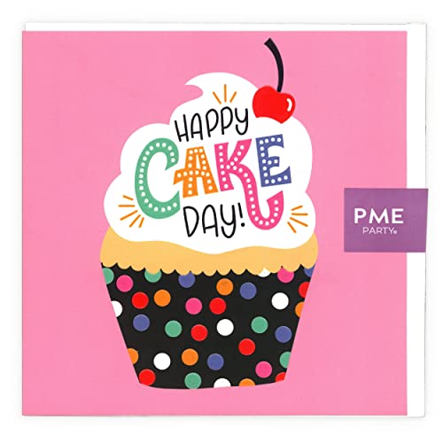 PME Grußkarte mit Aufschrift "Happy Cake Day" von PME