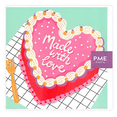 PME Grußkarte mit Herzmotiv "Made With Love" von PME
